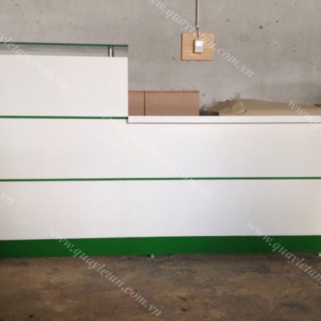 Quầy Lễ Tân Lệch Sơn QLTL S14