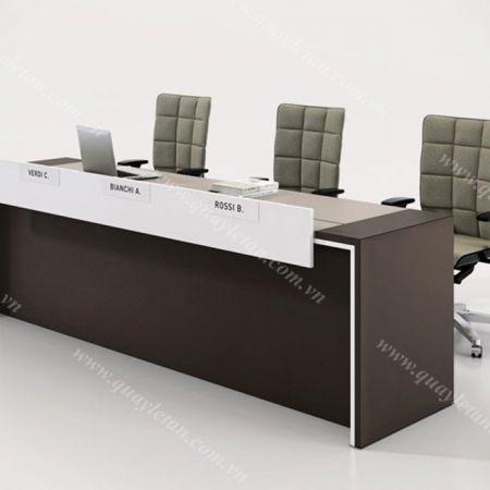 Quầy Lễ Tân Thấp Giá Rẻ QLTT M06