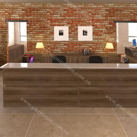 Quầy Lễ Tân Thấp Giá Rẻ QLTT M10